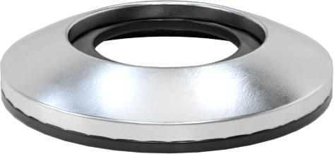 Alüminyum ve Neopren Yapıştırılmış Sızdırmazlık Pulları, 3/8" Vida Boyutu için, 0.434" ID, 0.735" OD