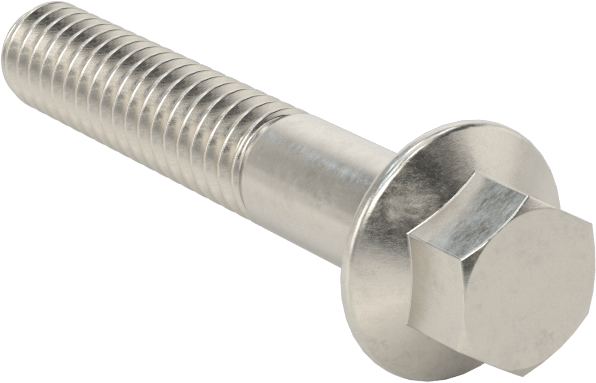Aşırı Mukavemetli Flanşlı Altıgen Başlı Vida, 450 Paslanmaz Çelik, 1/4"-20 Diş Boyutu, 1-1/2" Uzunluk