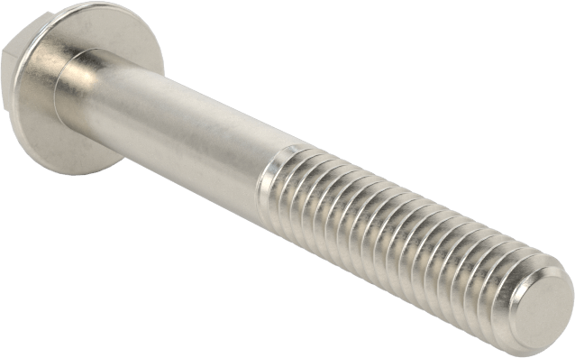 Aşırı Mukavemetli Flanşlı Altıgen Başlı Vida, 450 Paslanmaz Çelik, 1/4"-20 Diş Boyutu, 2" Uzunluk