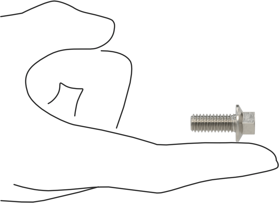 Aşırı Mukavemetli Flanşlı Altıgen Başlı Vida, 18-8 Paslanmaz Çelik, 5/16"-18 Diş Boyutu, 3/4" Uzunluk