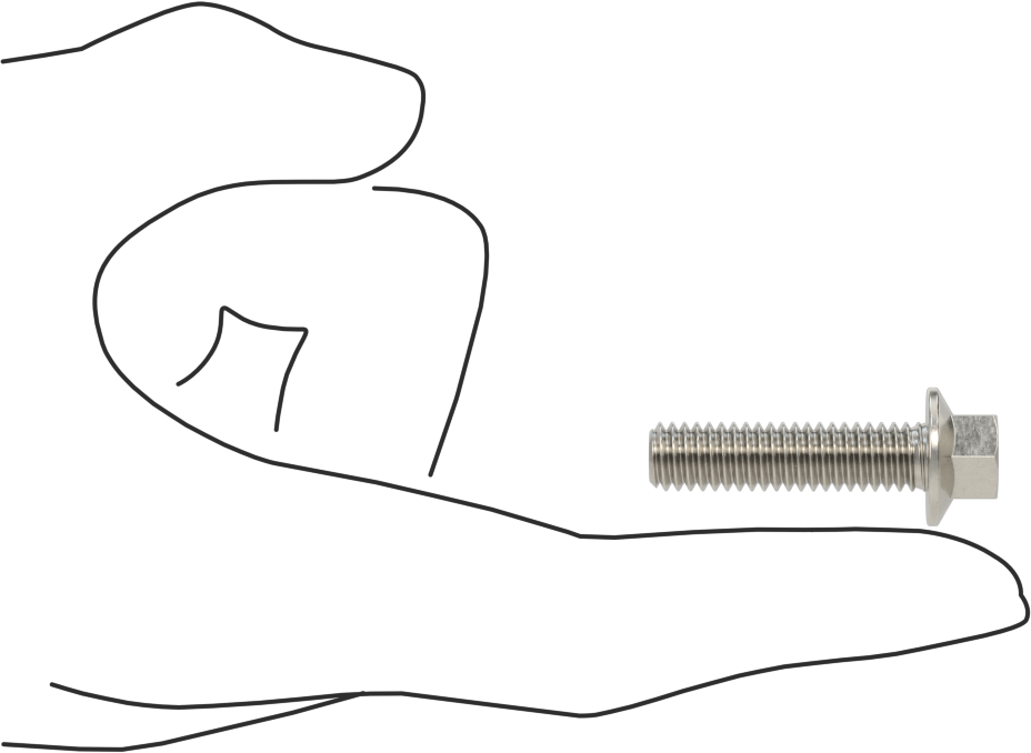 Aşırı Mukavemetli Flanşlı Altıgen Başlı Vida, 18-8 Paslanmaz Çelik, 5/16"-18 Diş Boyutu, 1-1/4" Uzunluk