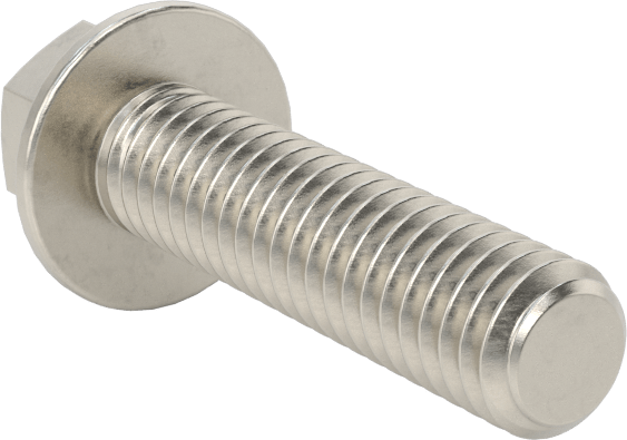 Aşırı Mukavemetli Flanşlı Altıgen Başlı Vida, 18-8 Paslanmaz Çelik, 5/16"-18 Diş Boyutu, 1-1/4" Uzunluk