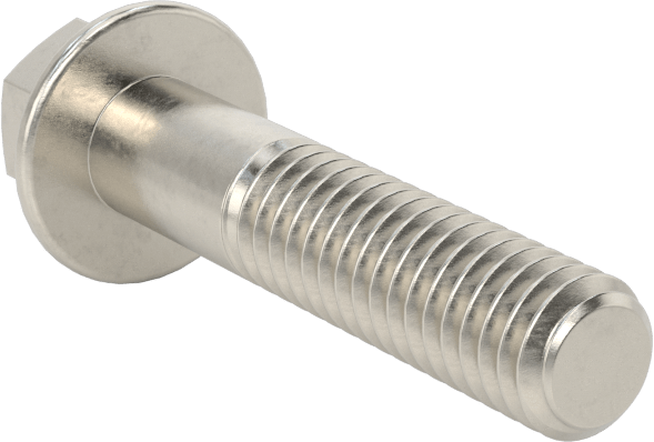 Aşırı Mukavemetli Flanşlı Altıgen Başlı Vida, 450 Paslanmaz Çelik, 5/16"-18 Diş Boyutu, 1-1/2" Uzunluk