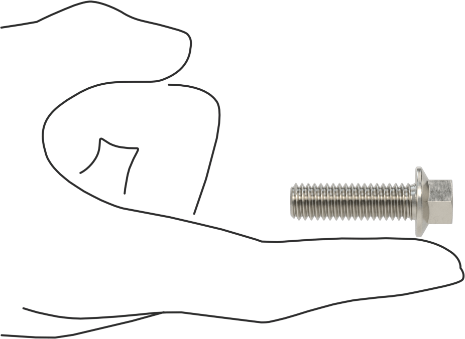 Aşırı Mukavemetli Flanşlı Altıgen Başlı Vida, 18-8 Paslanmaz Çelik, 3/8"-16 Diş Boyutu, 1-1/4" Uzunluk