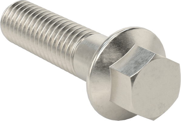Aşırı Mukavemetli Flanşlı Altıgen Başlı Vida, 450 Paslanmaz Çelik, 3/8"-16 Diş Boyutu, 1-1/2" Uzunluk
