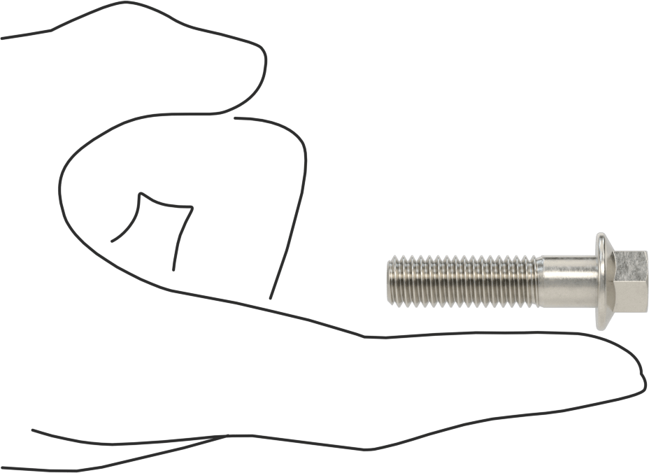 Aşırı Mukavemetli Flanşlı Altıgen Başlı Vida, 450 Paslanmaz Çelik, 3/8"-16 Diş Boyutu, 1-1/2" Uzunluk