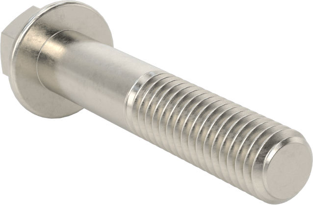 Aşırı Mukavemetli Flanşlı Altıgen Başlı Vida, 450 Paslanmaz Çelik, 3/8"-16 Diş Boyutu, 2" Uzunluk