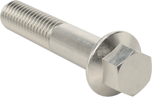 Aşırı Mukavemetli Flanşlı Altıgen Başlı Vida, 450 Paslanmaz Çelik, 3/8"-16 Diş Boyutu, 2" Uzunluk