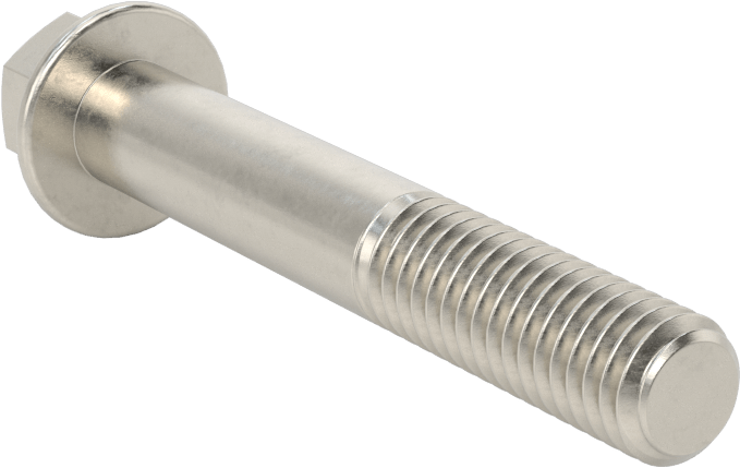 Aşırı Mukavemetli Flanşlı Altıgen Başlı Vida, 450 Paslanmaz Çelik, 3/8"-16 Diş Boyutu, 2-1/2" Uzunluk