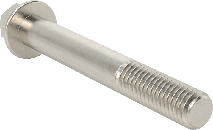 Aşırı Mukavemetli Flanşlı Altıgen Başlı Vida, 450 Paslanmaz Çelik, 3/8"-16 Diş Boyutu, 3" Uzunluk