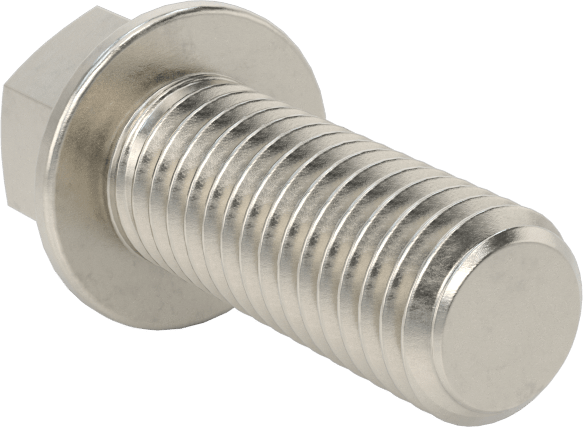 Aşırı Mukavemetli Flanşlı Altıgen Başlı Vida, 450 Paslanmaz Çelik, 1/2"-13 Diş Boyutu, 1-1/4" Uzunluk