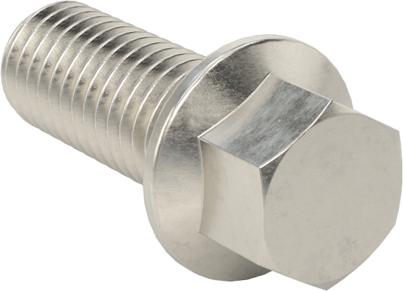 Aşırı Mukavemetli Flanşlı Altıgen Başlı Vida, 450 Paslanmaz Çelik, 1/2"-13 Diş Boyutu, 1-1/4" Uzunluk