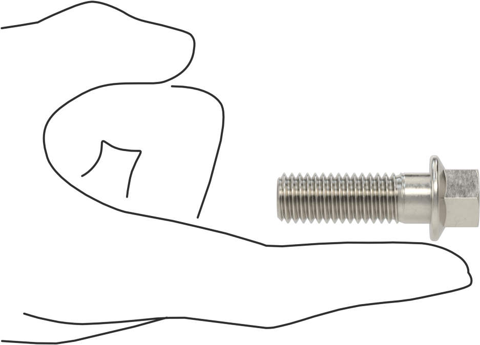Aşırı Mukavemetli Flanşlı Altıgen Başlı Vida, 450 Paslanmaz Çelik, 1/2"-13 Diş Boyutu, 1-1/2" Uzunluk