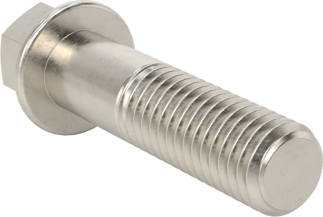 Aşırı Mukavemetli Flanşlı Altıgen Başlı Vida, 450 Paslanmaz Çelik, 1/2"-13 Diş Boyutu, 2" Uzunluk
