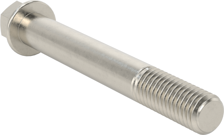 Aşırı Mukavemetli Flanşlı Altıgen Başlı Vida, 450 Paslanmaz Çelik, 1/2"-13 Diş Boyutu, 4" Uzunluk
