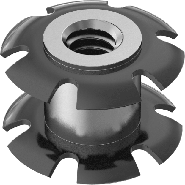 Tube-Connecting Nut, for 0.62" to 0.65" Tube ID, 1/4"-20 Thread Size