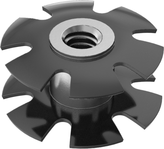 Tube-Connecting Nut, for 0.87" to 0.9" Tube ID, 1/4"-20 Thread Size