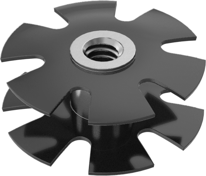Tube-Connecting Nut, for 1.12" to 1.15" Tube ID, 1/4"-20 Thread Size
