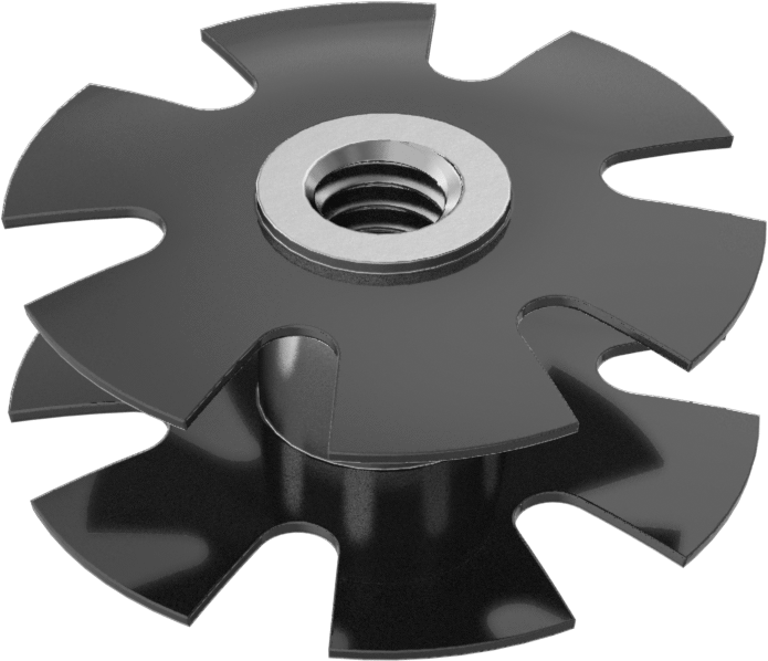 Tube-Connecting Nut, for 1.37" to 1.4" Tube ID, 5/16"-18 Thread Size