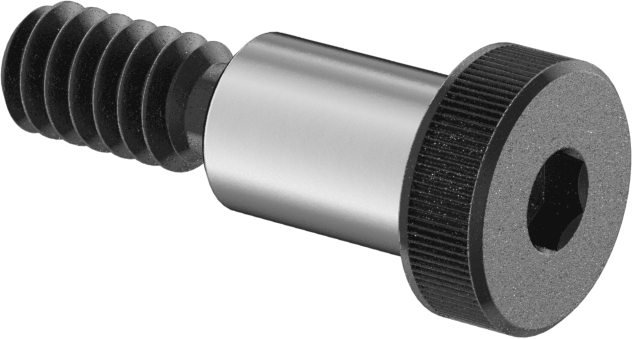 Siyah Oksit Alaşımlı Çelik Düşük Profilli Omuzlu Vida, 1/4" Omuz Çapı, 3/8" Omuz Uzunluğu, 10-24 Diş