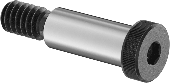 Siyah Oksit Alaşımlı Çelik Düşük Profilli Omuzlu Vida, 5/16" Omuz Çapı, 3/4" Omuz Uzunluğu, 1/4"-20 Diş