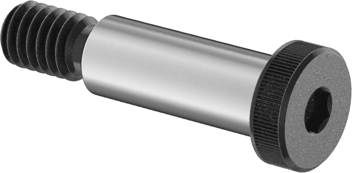 Siyah Oksit Alaşımlı Çelik Düşük Profilli Omuzlu Vida, 3/8" Omuz Çapı, 1" Omuz Uzunluğu, 5/16"-18 Diş