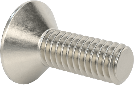 Yüksek Mukavemetli A286 Paslanmaz Çelik Torx Düz Başlı Vida, M4 x 0,7 mm Diş Boyutu, 12 mm Uzunluk