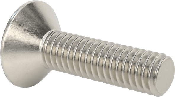 Yüksek Mukavemetli A286 Paslanmaz Çelik Torx Düz Başlı Vida, M4 x 0,7 mm Diş Boyutu, 16 mm Uzunluk