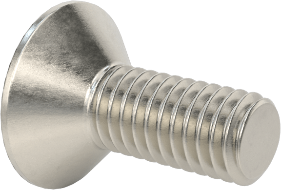 Yüksek Mukavemetli A286 Paslanmaz Çelik Torx Düz Başlı Vida, M6 x 1 mm Diş Boyutu, 16 mm Uzunluk