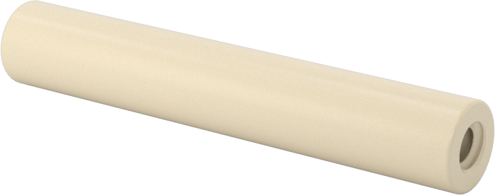 Elektrik Yalıtımlı Dişi Dişli Ara Parçası, Sırlı L5 Sınıfı Seramik, Yuvarlak, 1/4" OD, 1-1/2" Uzunluk