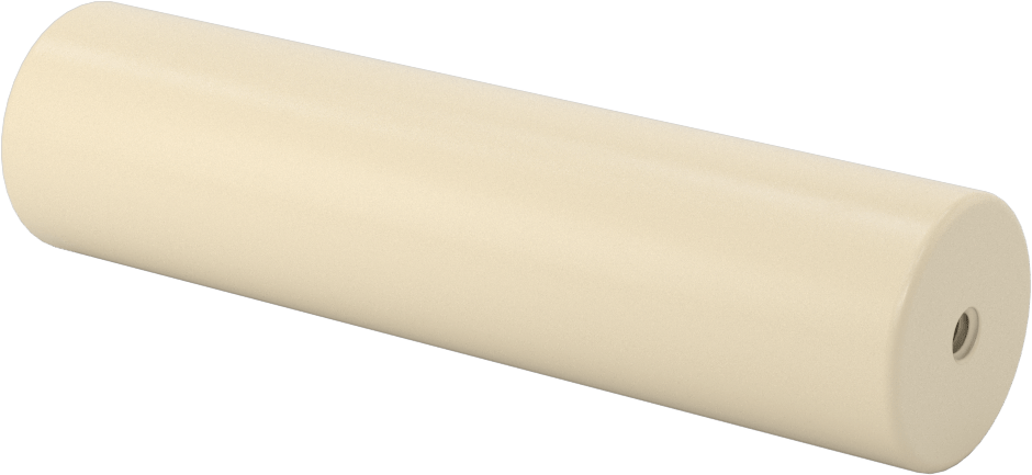 Elektrik Yalıtımlı Dişi Dişli Ara Parçası, Sırlı L5 Sınıfı Seramik, Yuvarlak, 1-1/4" OD, 5 inç Uzunluk