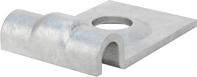 Freze Kelepçesi, Çelik, 1 Montaj Noktası, 1/8" ID