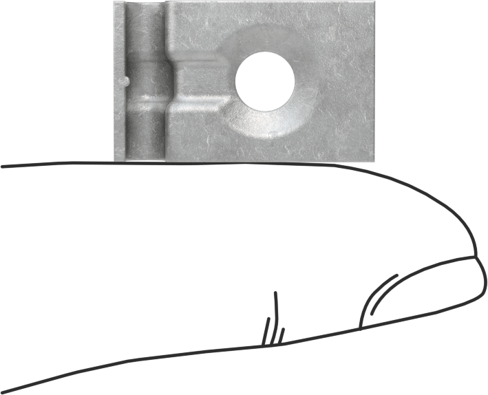Freze Kelepçesi, Çelik, 1 Montaj Noktası, 1/8" ID