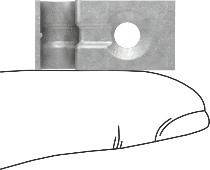 Freze Kelepçesi, Çelik, 1 Montaj Noktası, 1/4" ID