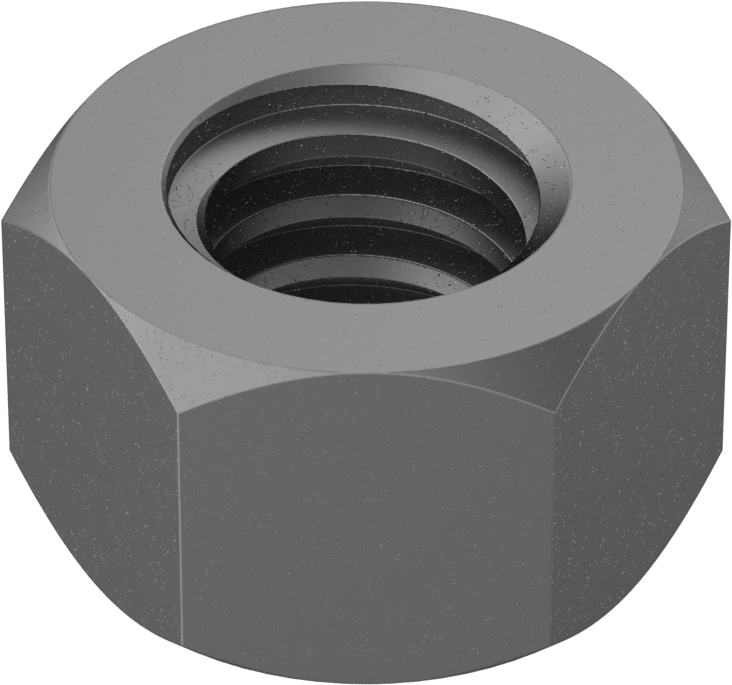 Sağ El Acme Altıgen Somun, M26 x 5 mm Diş Boyutu