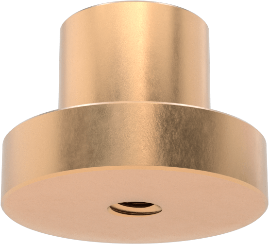 Sağ El Acme Flanş Somunu, M10 x 2 mm Diş Boyutu