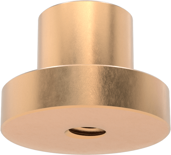 Sağ El Acme Flanş Somunu, M12 x 3 mm Diş Boyutu