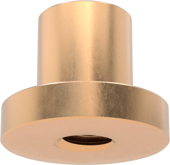 Sağ El Acme Flanş Somunu, M20 x 4 mm Diş Boyutu