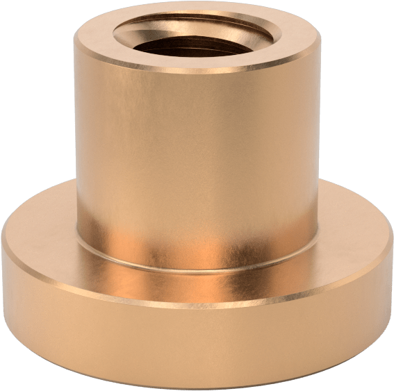 Sağ El Acme Flanş Somunu, M26 x 5 mm Diş Boyutu