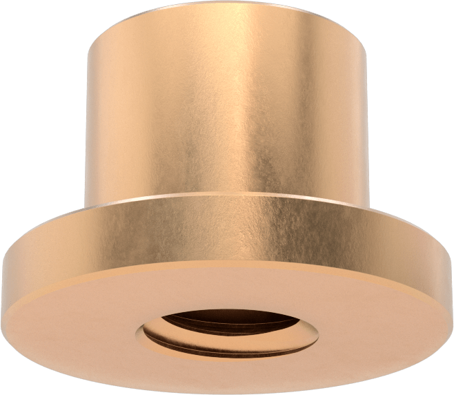 Sağ El Acme Flanş Somunu, M40 x 7 mm Diş Boyutu