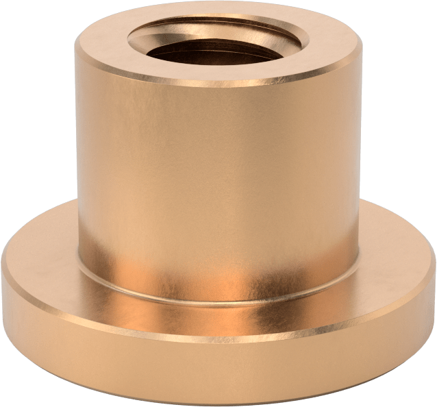 Sağ El Acme Flanş Somunu, M40 x 7 mm Diş Boyutu