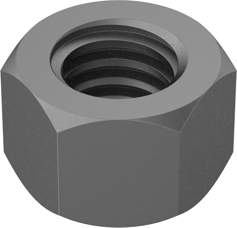 Sağ El Acme Altıgen Somun, M40 x 7 mm Diş Boyutu