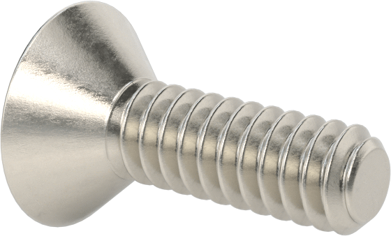 Yüksek Mukavemetli A286 Paslanmaz Çelik Torx Düz Başlı Vida, 4-40 Diş Boyutu, 3/8" Uzunluk