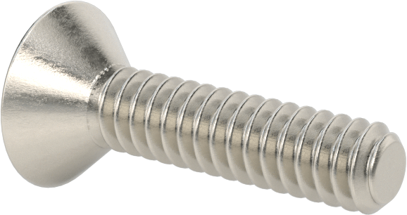 Yüksek Mukavemetli A286 Paslanmaz Çelik Torx Düz Başlı Vida, 4-40 Diş Boyutu, 1/2" Uzunluk