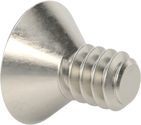Yüksek Mukavemetli A286 Paslanmaz Çelik Torx Düz Başlı Vida, 6-32 Diş Boyutu, 1/4" Uzunluk