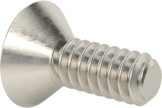 Yüksek Mukavemetli A286 Paslanmaz Çelik Torx Düz Başlı Vida, 6-32 Diş Boyutu, 3/8" Uzunluk