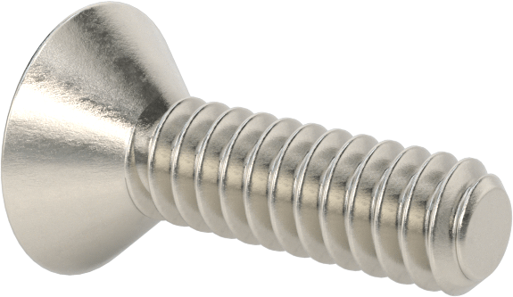 Yüksek Mukavemetli A286 Paslanmaz Çelik Torx Düz Başlı Vida, 6-32 Diş Boyutu, 1/2" Uzunluk
