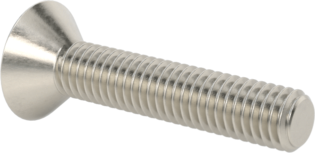 Yüksek Mukavemetli A286 Paslanmaz Çelik Torx Düz Başlı Vida, 10-32 Diş Boyutu, 1" Uzunluk