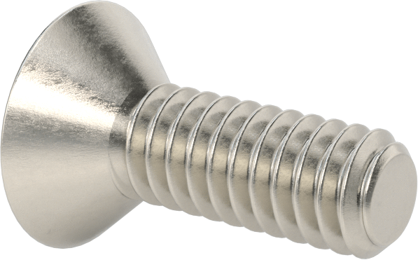 Yüksek Mukavemetli A286 Paslanmaz Çelik Torx Düz Başlı Vida, 1/4"-20 Diş Boyutu, 3/4" Uzunluk