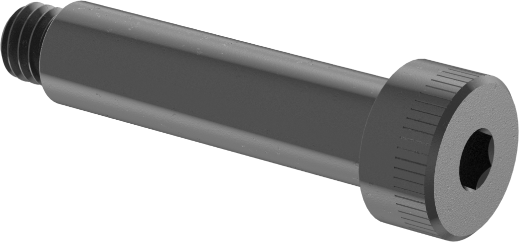 Kısa Dişli Alaşımlı Çelik Omuzlu Vida, 1/4" Omuz Çapı, 15/16" Omuz Uzunluğu, 10-32 Diş Boyutu